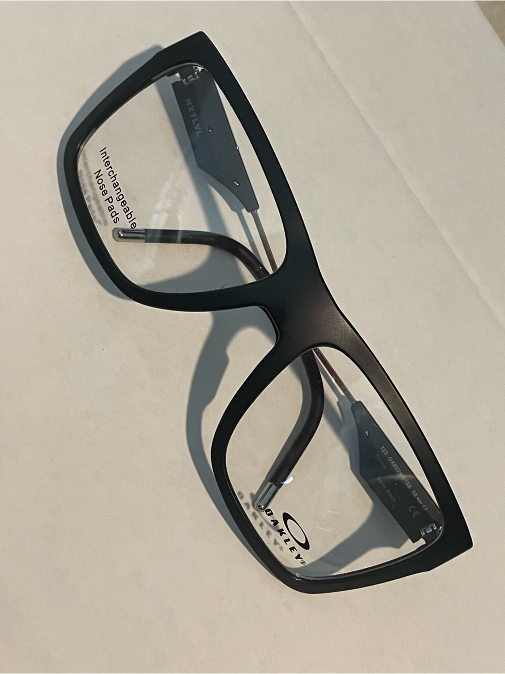 Oakley Eyeglasses Frame NXTLVL OX8028-0158 Satin Black Square Full Rim 58-17-123